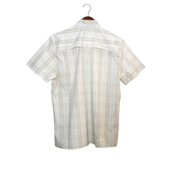 Fish Hippie Migration Tech Plaid Short Sleeve Button Up Shirt- Mens Small- NWT - Picture 6 of 10